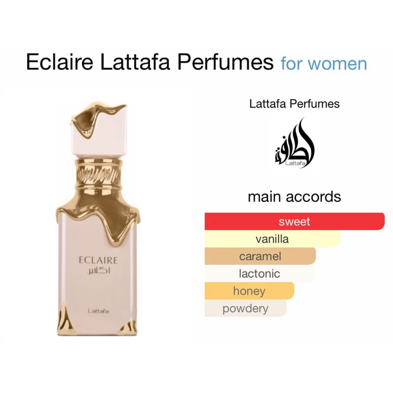 Lattafa Eclaire Eau de Parfum Perfume Feminino 100ml Árabe - Época