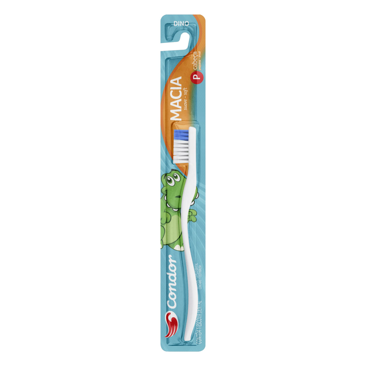 Escova Dental infantil Condor Dinossauro Macia