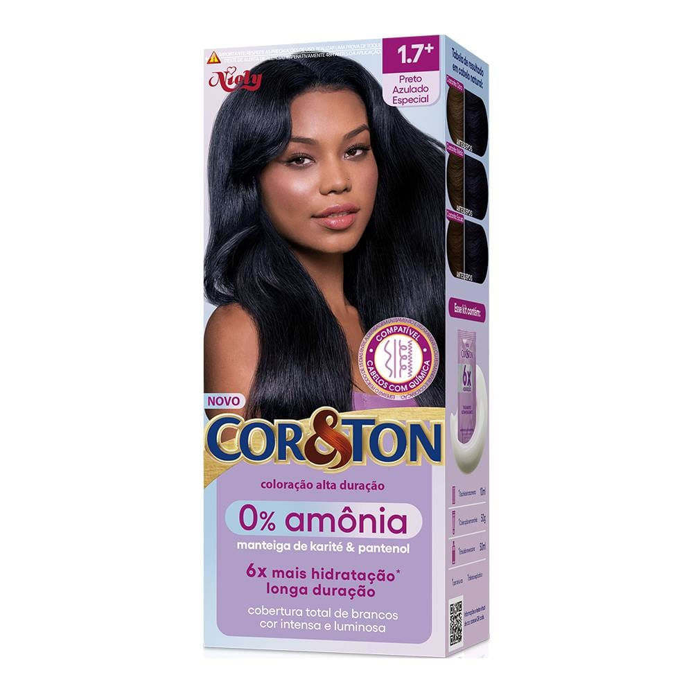 Tinta Cor e Ton Sem Amônia 1.7 Preto Azulado Especial