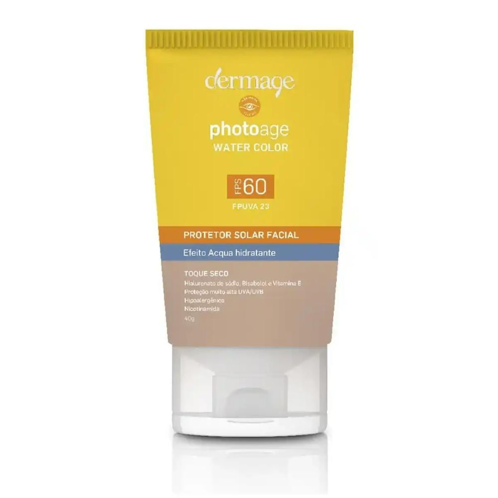 Protetor Solar Facial com Cor Dermage Photoage Water Color Fps60 40G