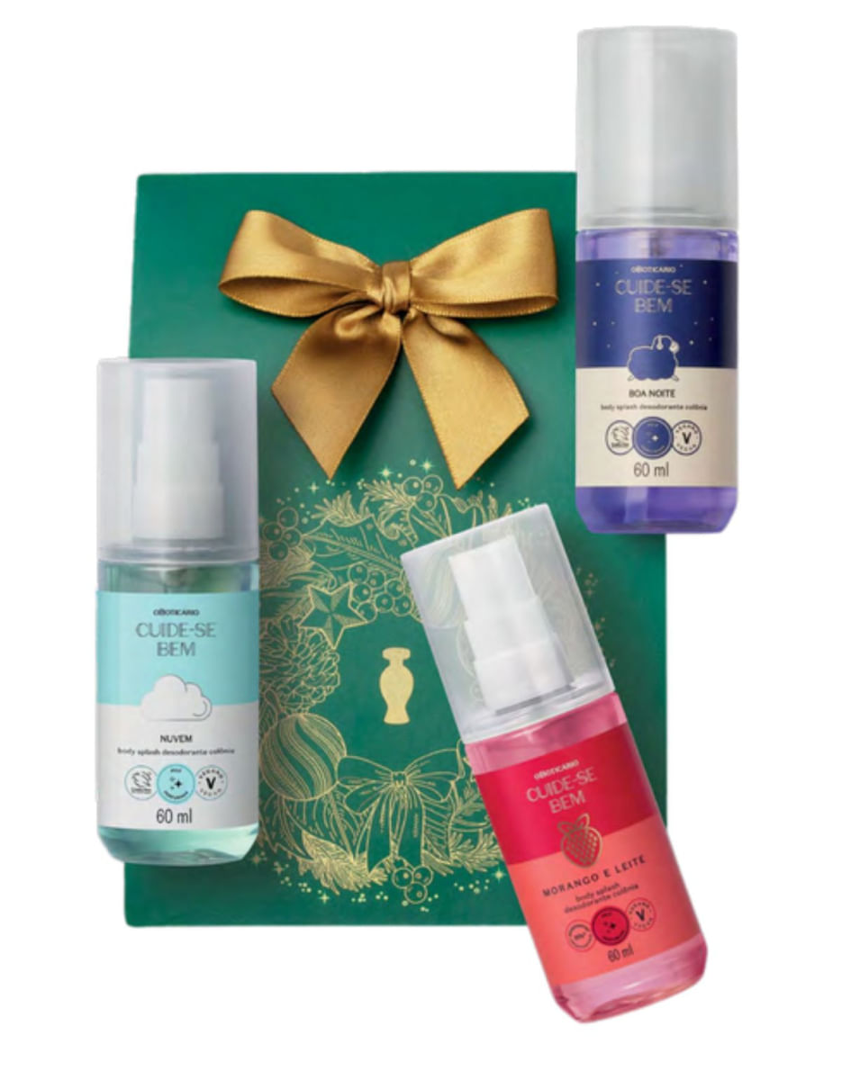 Presente Cuide-se Bem Trio Favoritos Body Splash