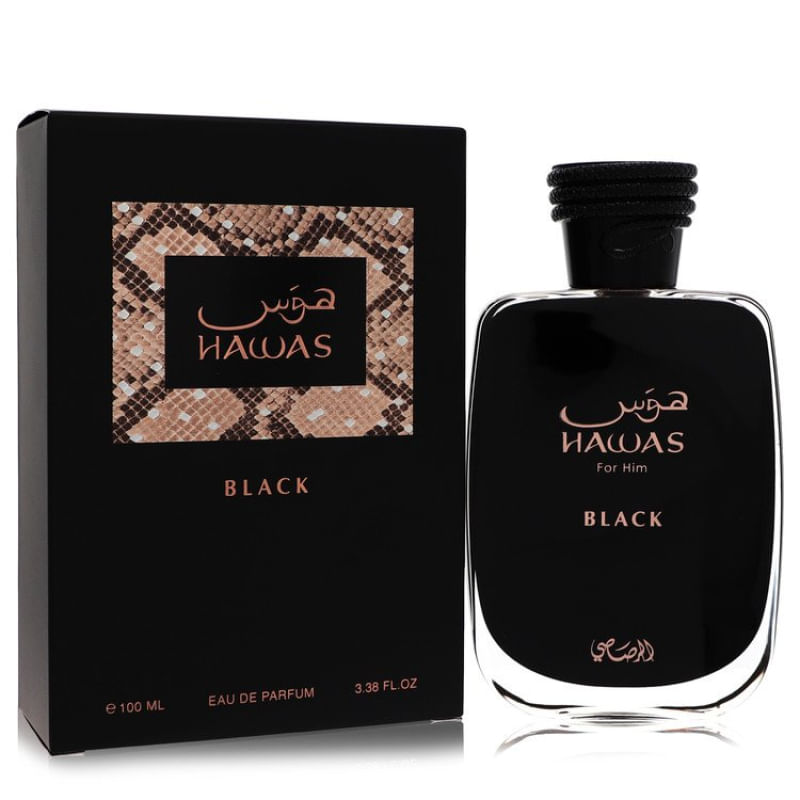 香水(男性用) Rasasi Hawas Black 100ml EDP Perfume Masculino Hawas Black Rasasi Eau De Parfum 100 Ml - Época