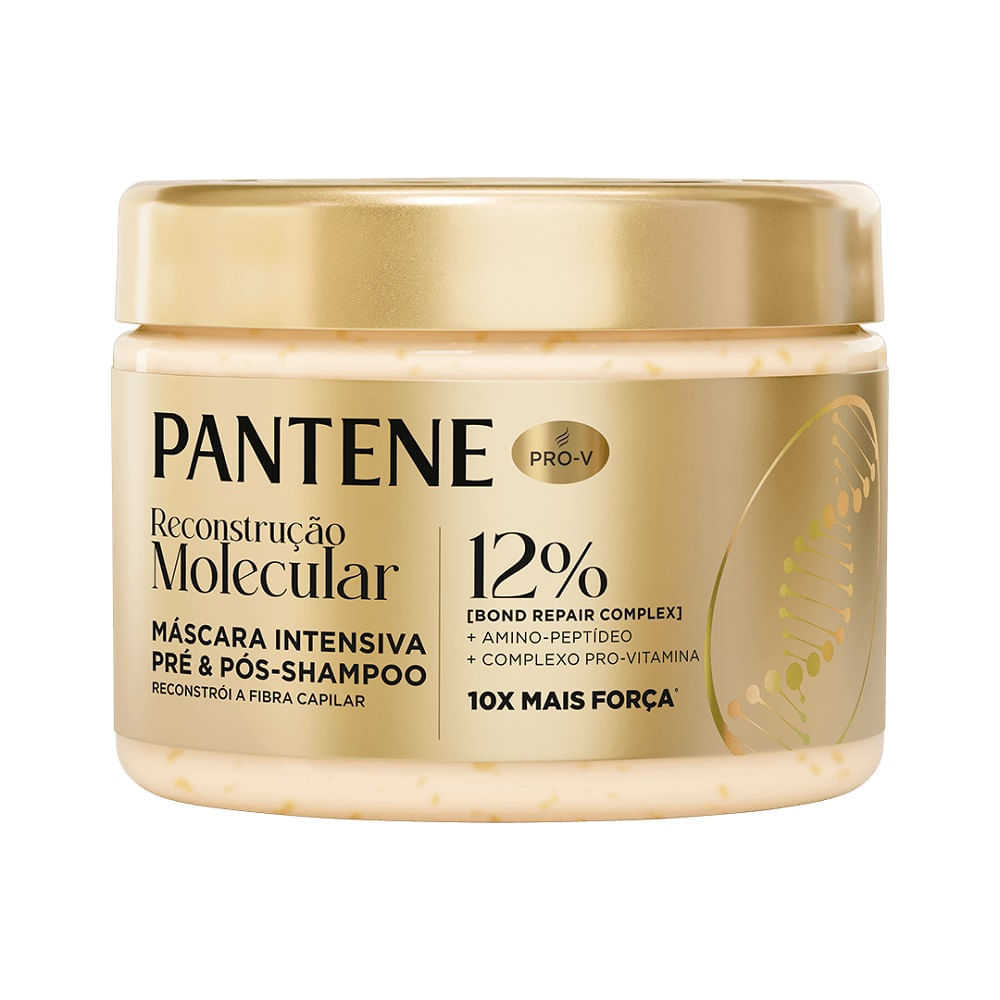 Máscara Intensiva Pré e Pós Shampoo Pantene Recostução Molecular Bond Repair  270ml