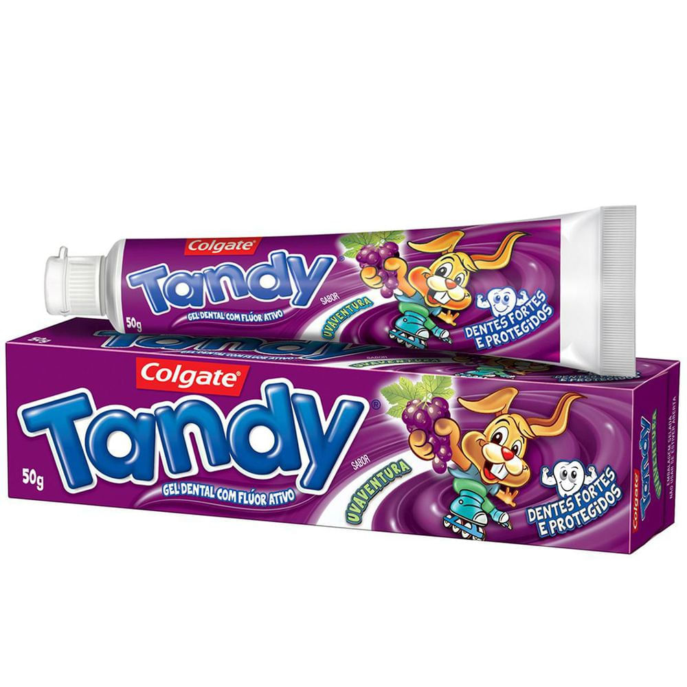 Creme Dental Infantil Tandy Uva Bisnaga 50g