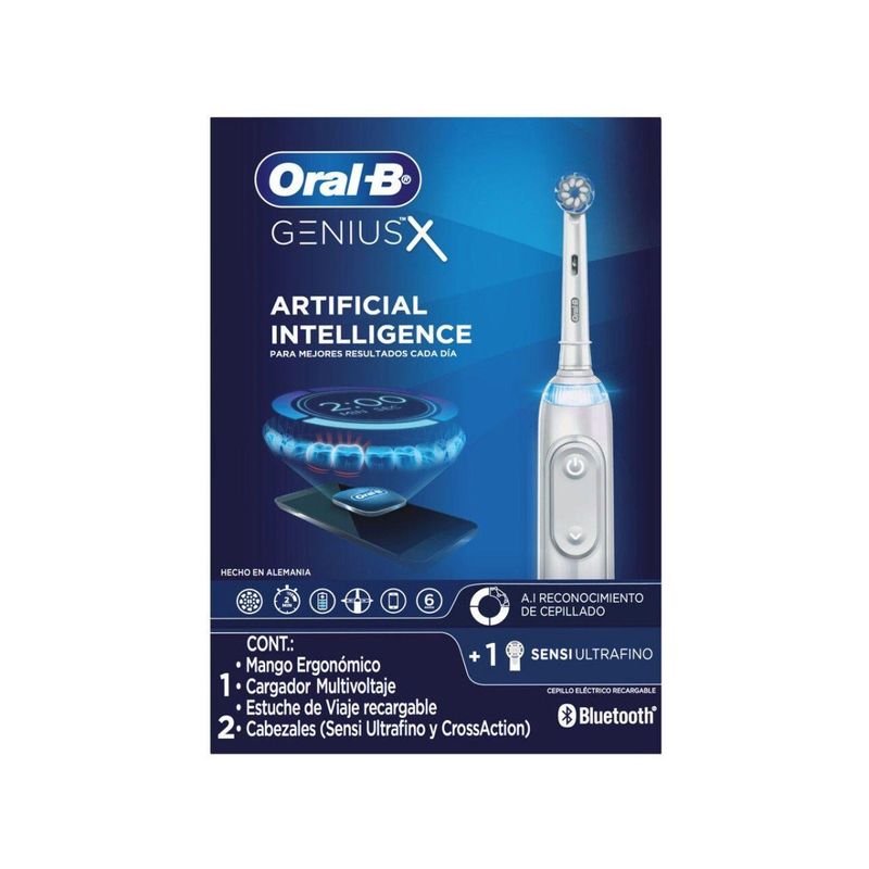 Escova de Dente Elétrica Recarregável Oral-B Genius X com Estojo Escova de Dente Elétrica Recarregável Oral-B Genius X com Estojo