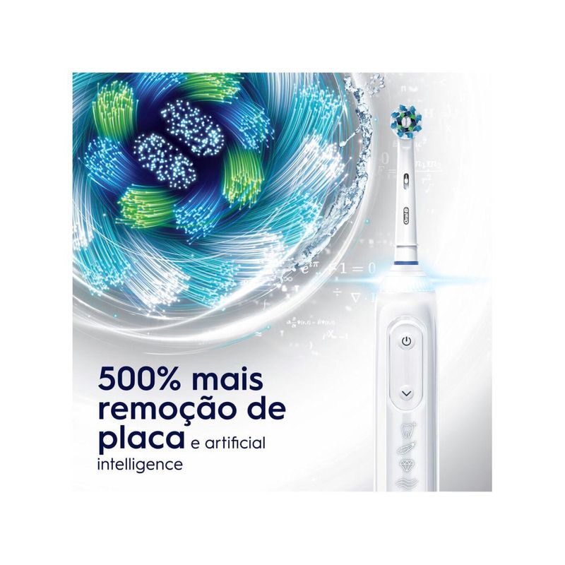 Escova de Dente Elétrica Recarregável Oral-B Genius X com Estojo