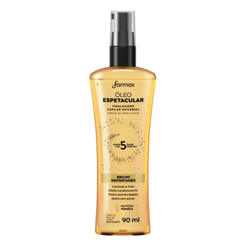 Óleo Espetacular Capilar Farmax Brilho Instantaneo 90ml