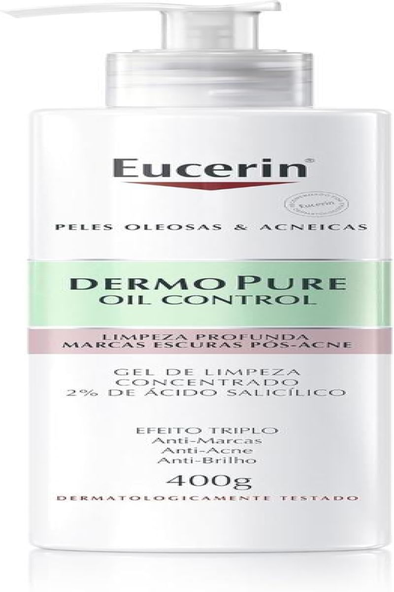 Gel de Limpeza Facial Concentrado Eucerin DermoPure Oil Control - 400g