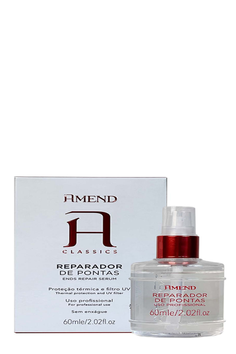 Reparador de Pontas Proteção Térmica e Filtro UV 60ml - AMEND