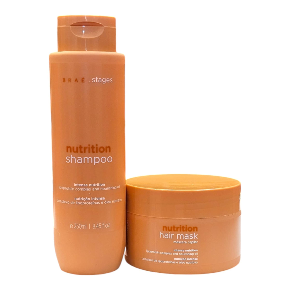 Kit Braé Stages Nutrition - Shampoo 250ml + Máscara 200g