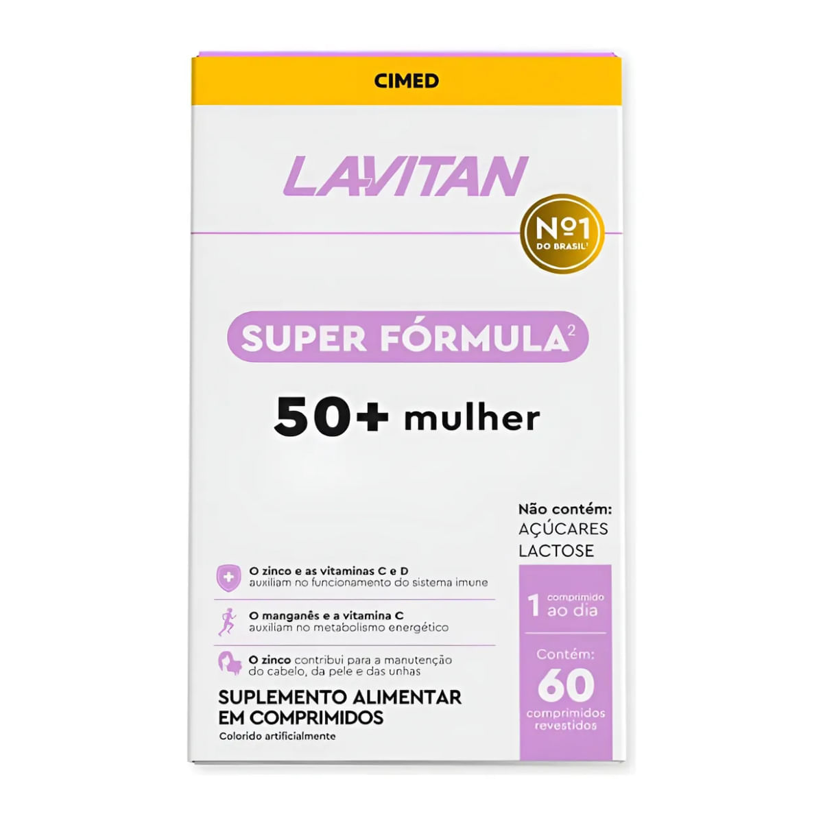 Super Fórmula Lavitan 50+ Mulher c/60cap