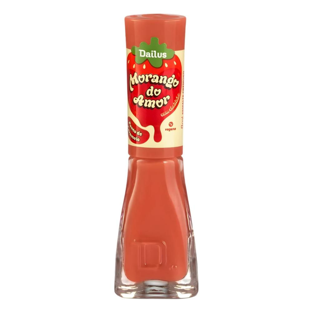 Esmalte Cremoso Dailus Morango Do Amor Ponto De Caramelo 8ml
