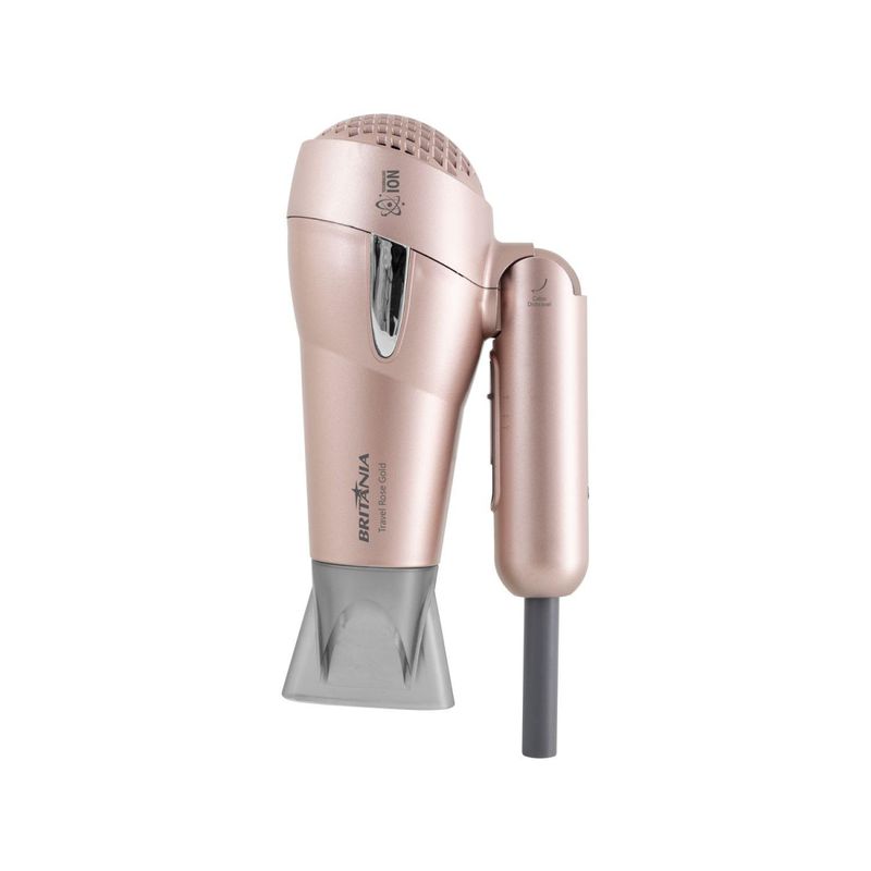 【ROSE】 2点set Kit Secador e Chapinha Britânia Travel Rose Gold - Época Cosméticos