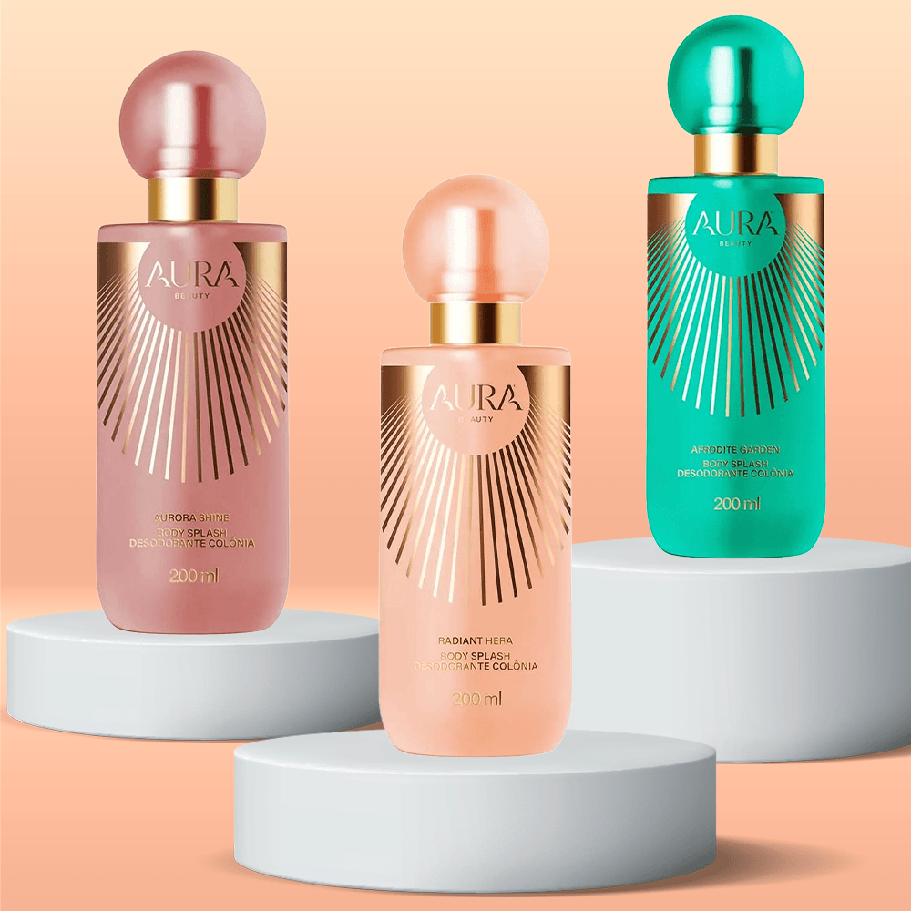 Aura Beauty Kit – Com 3 Body Splashes - Época Cosméticos