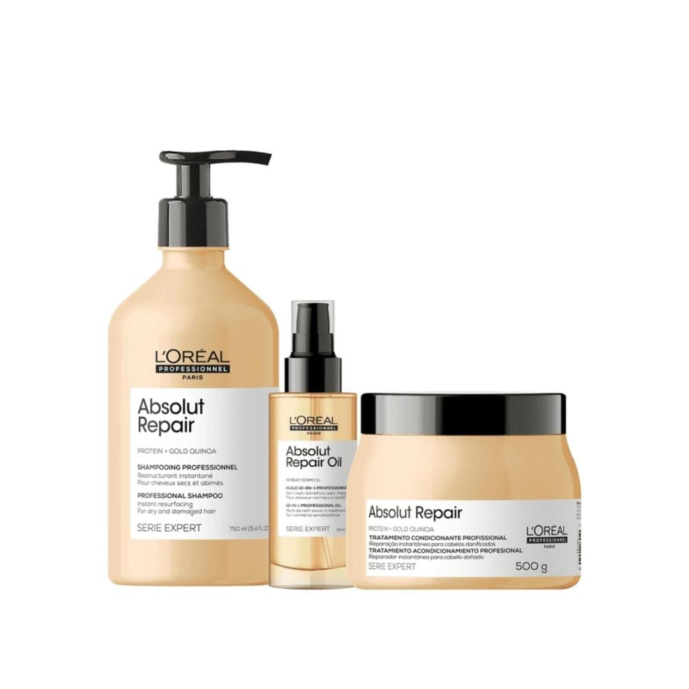 L'Oréal Absolut Repair Gold Quinoa Kit 3 Produtos