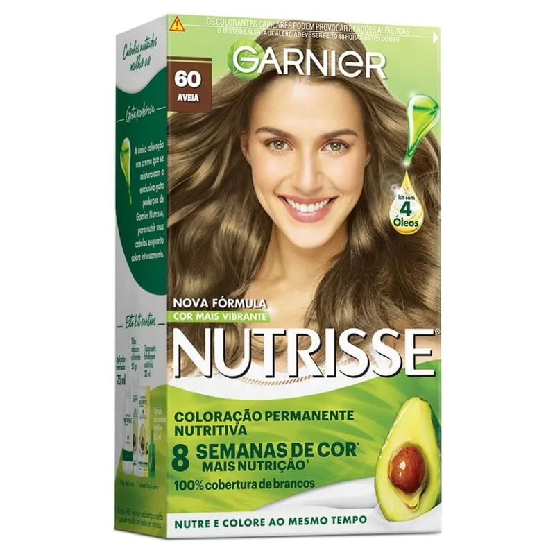 TINTURA GARNIER PERMANENTE NUTRISSE CREME 60 AVEIA