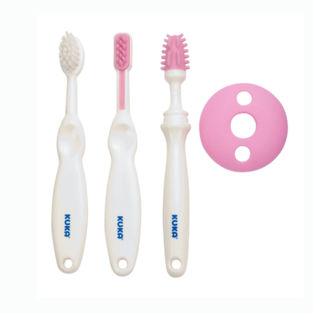 Kit Higiene Dental Rosa Kuka