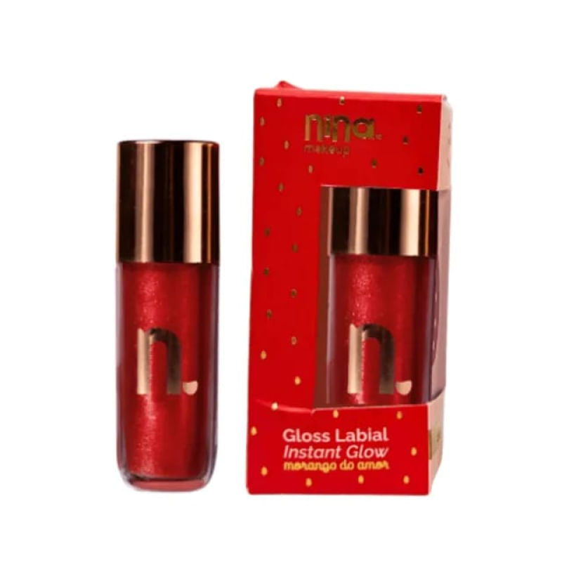 Gloss Morango Do Amor - Nina Makeup