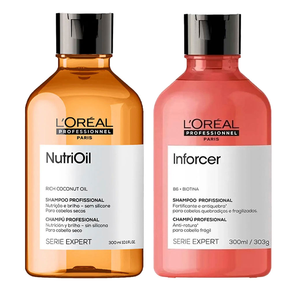 L’Oréal Professionnel Kit – Shampoo NutriOil + Shampoo Inforcer