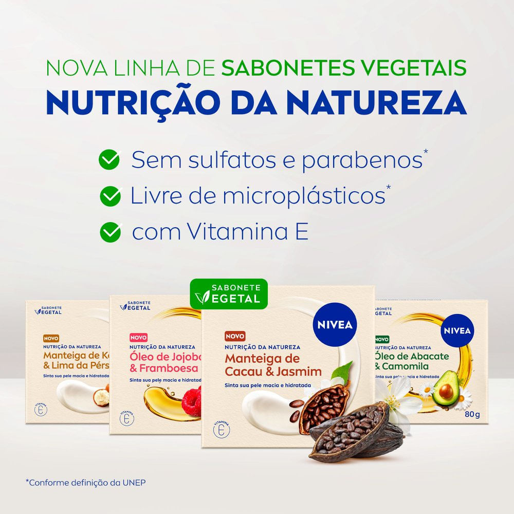 Sabonete Vegetal Nivea Nutrição da Natureza Manteiga de Karité