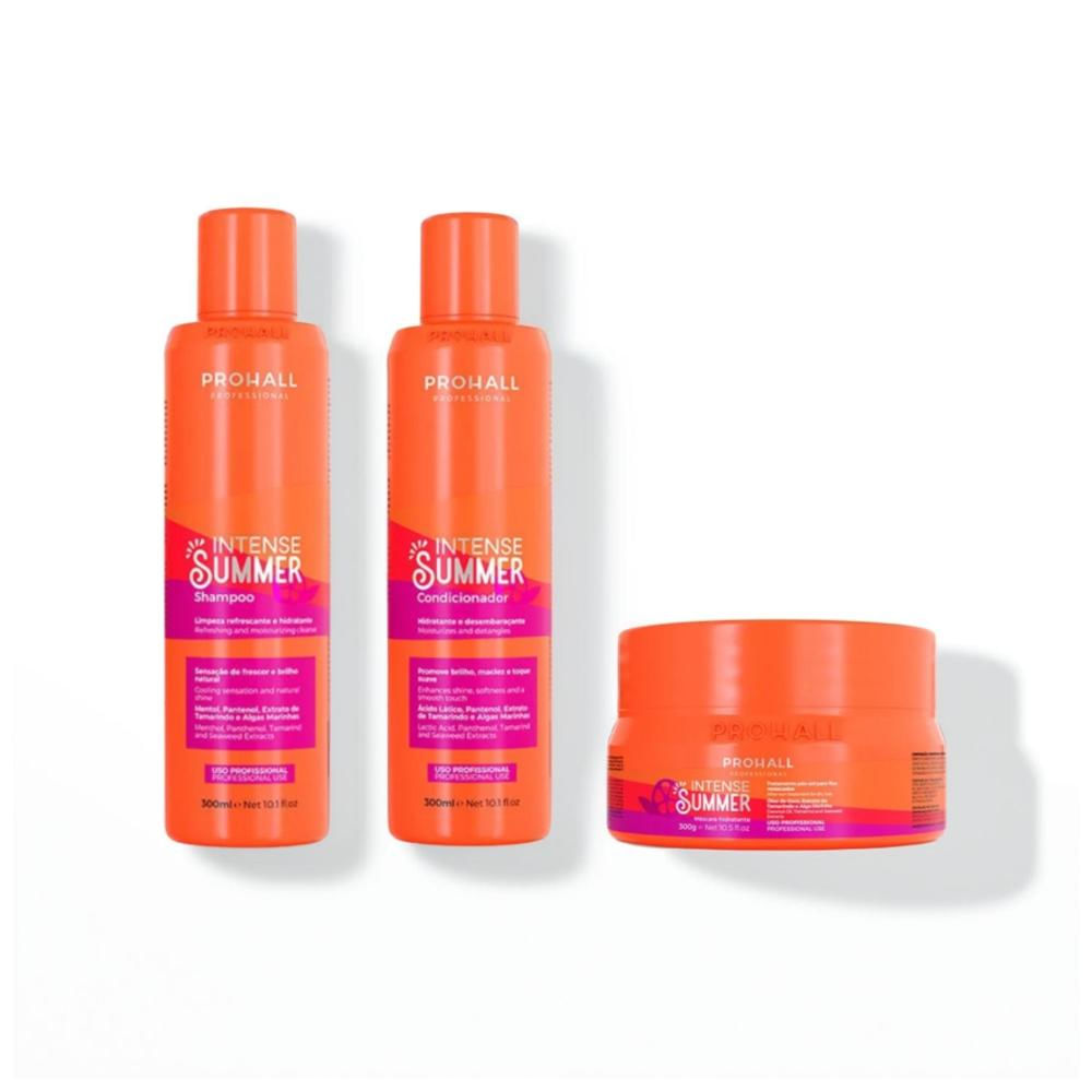 Kit Intense Summer Prohall: Proteção Sol, Sal e Poluição Pro