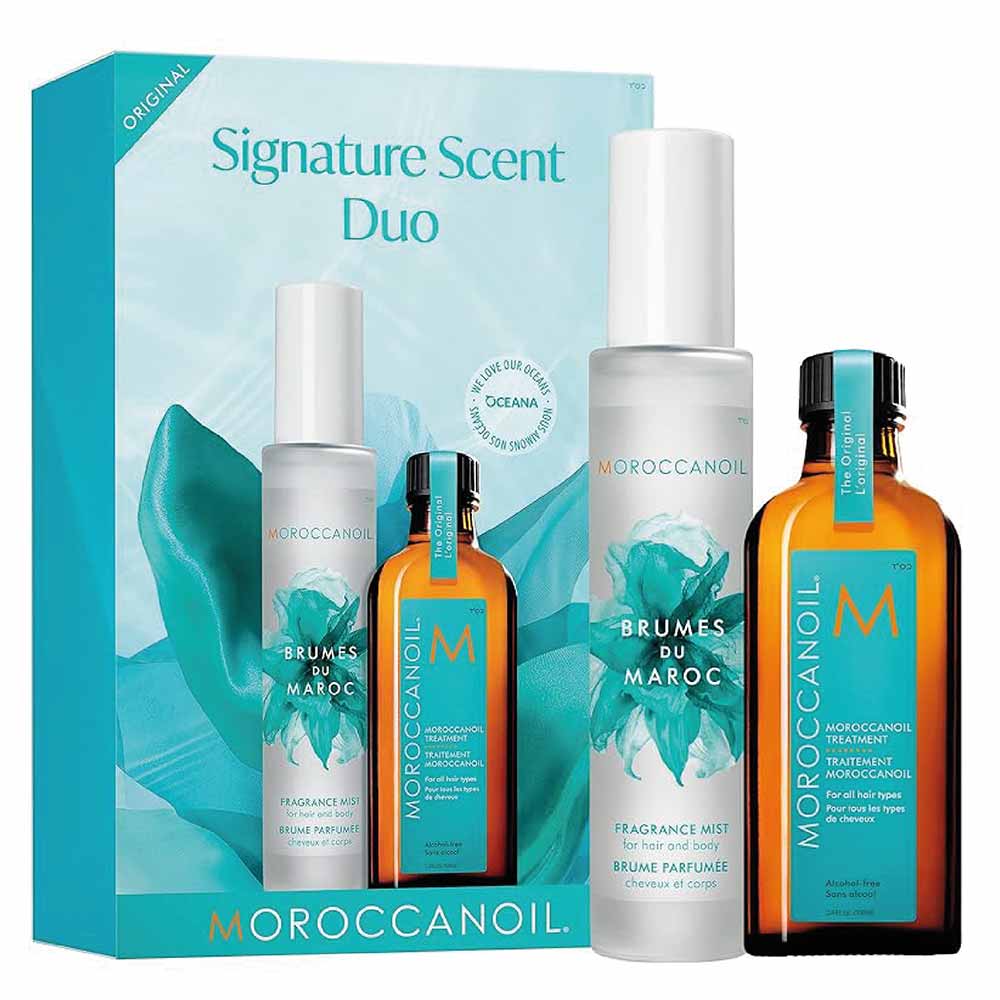 Signature Scent Duo Moroccanoil Kit Óleo de Tratamento + Bruma