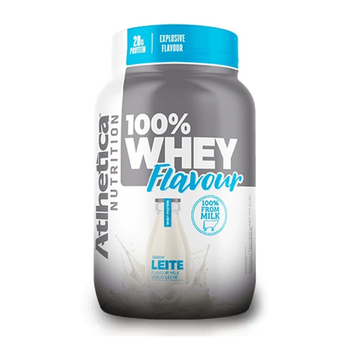 Whey Protein 100% Atlhetica Nutrition Sabor Leite 900g