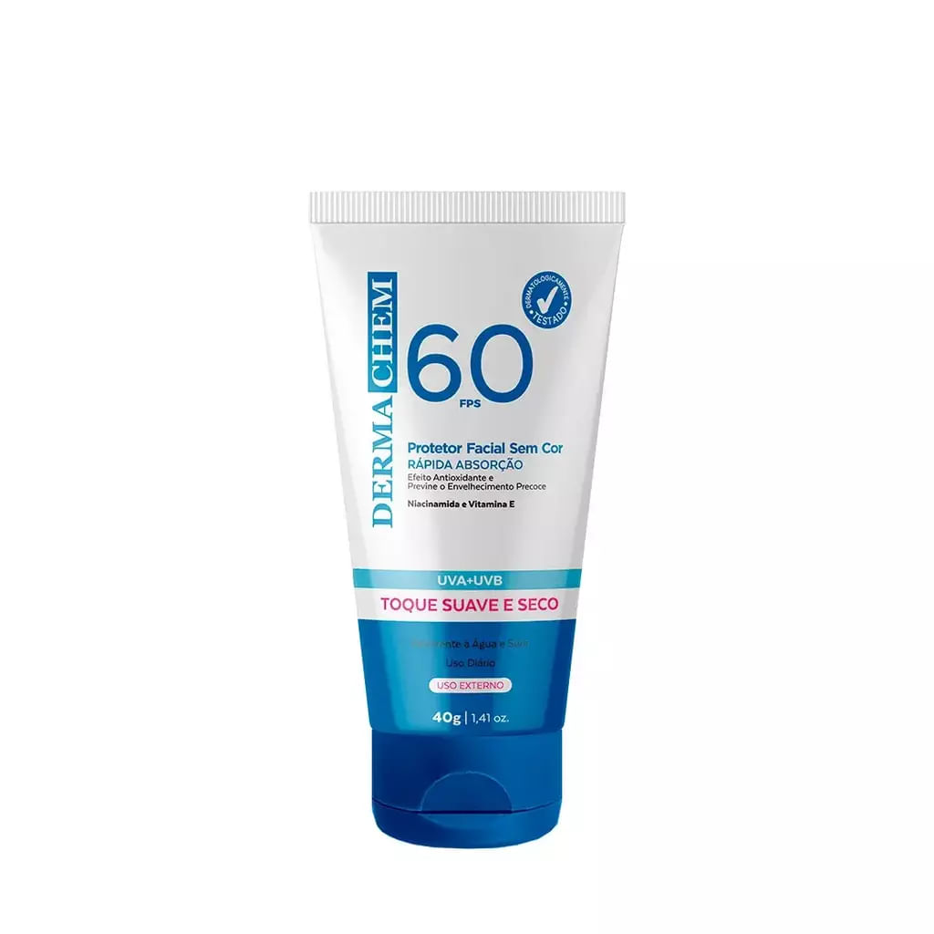 Protetor Facial FPS 60 40G - DERMACHEM