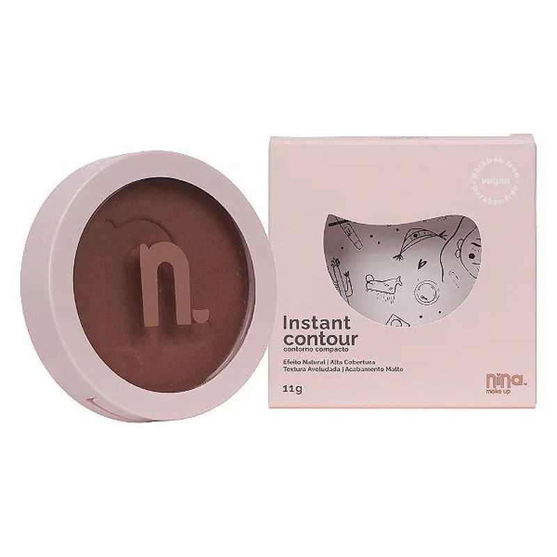 Nina Makeup Instant Matte 5 - Pó Compacto 11g