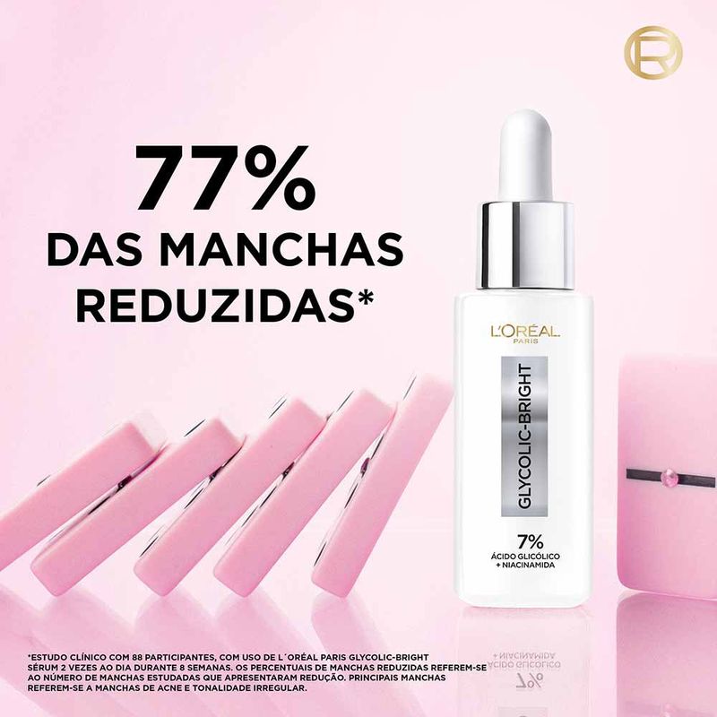 Sérum Facial L'Oréal Paris - Glycolic Bright - Época Cosméticos