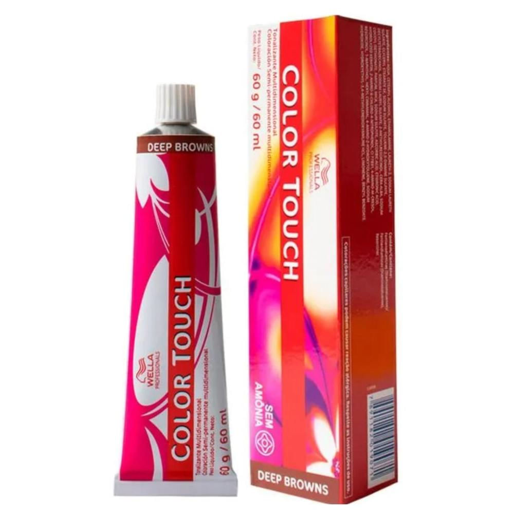Tonalizante Wella Color Touch 7.73 Loiro Médio Marrom Dourado 60g