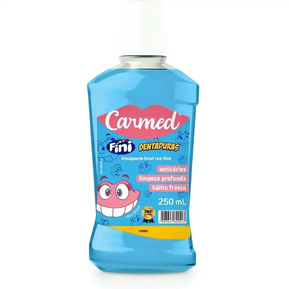 Enxaguante Bucal Carmed Fini Dentadura 250 Ml