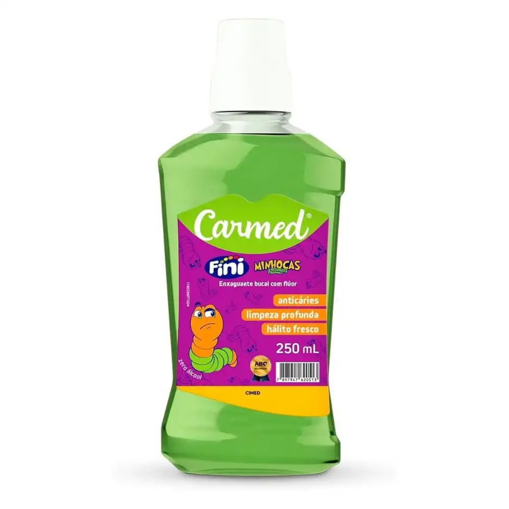 Enxaguante Bucal Carmed Fini Minhocas 200ML