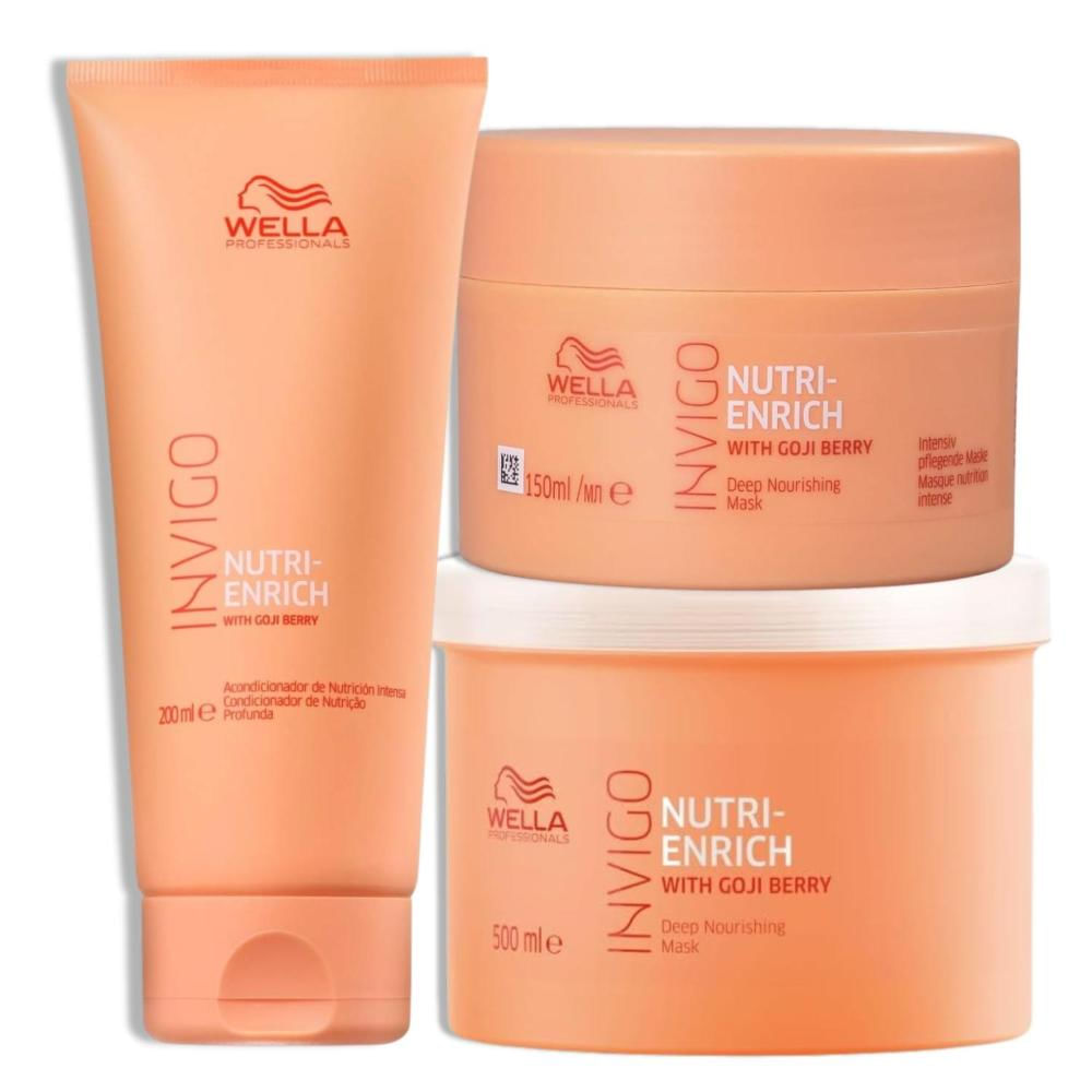 Kit Wella Nutri Enrich Cond 200 + Másc 150 e 500g
