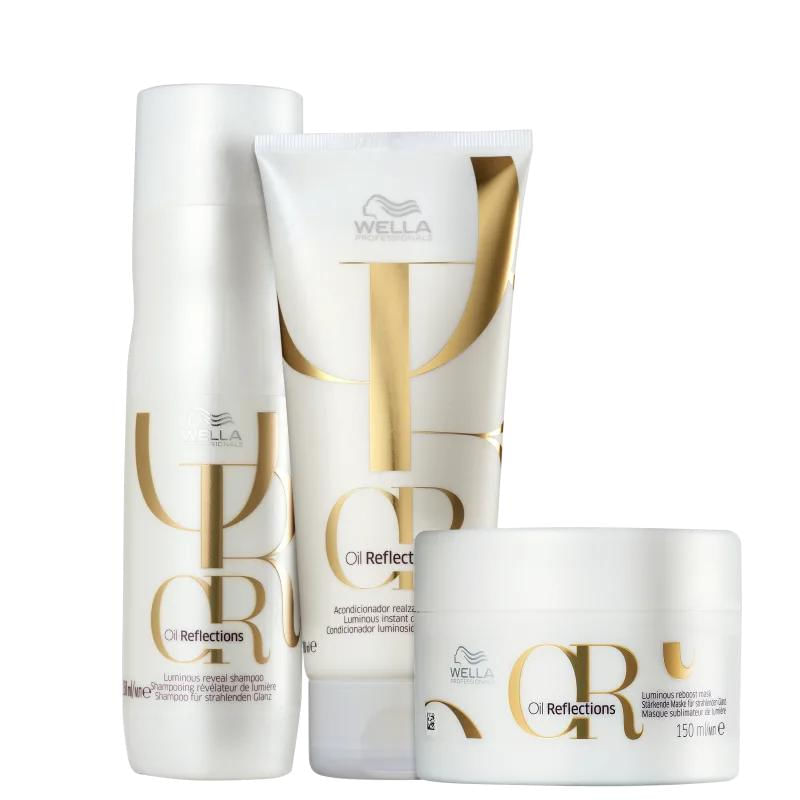 Kit Wella Professionals Oil Reflections - Shampoo 250ml + Condicionador 200ml + Máscara 150ml