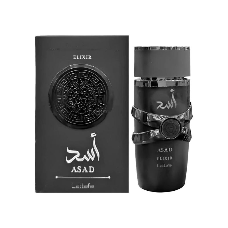 香水(男性用) Lattafa Asad Elixir 100ml EDP Perfume Unissex Asad Elixir de Lattafa EDP 100ml - Época Cosméticos