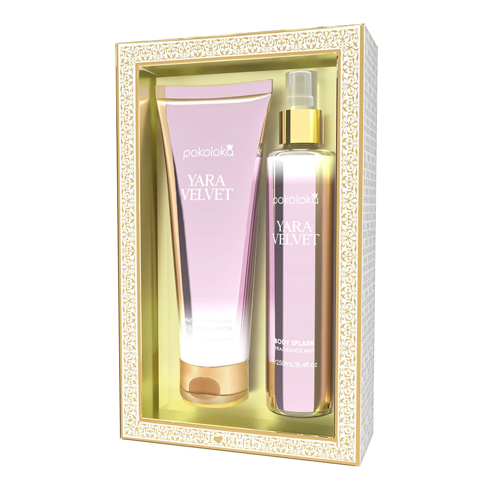Pokoloka Kit Yara Velvet Feminino - Loção Corporal  + Body Splash