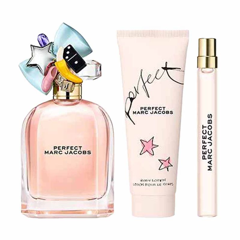 MARC JACOBS PERFECT 100ml セット Coffret Marc Jacobs Perfect Kit - Perfume EDP + Loção Corporal +