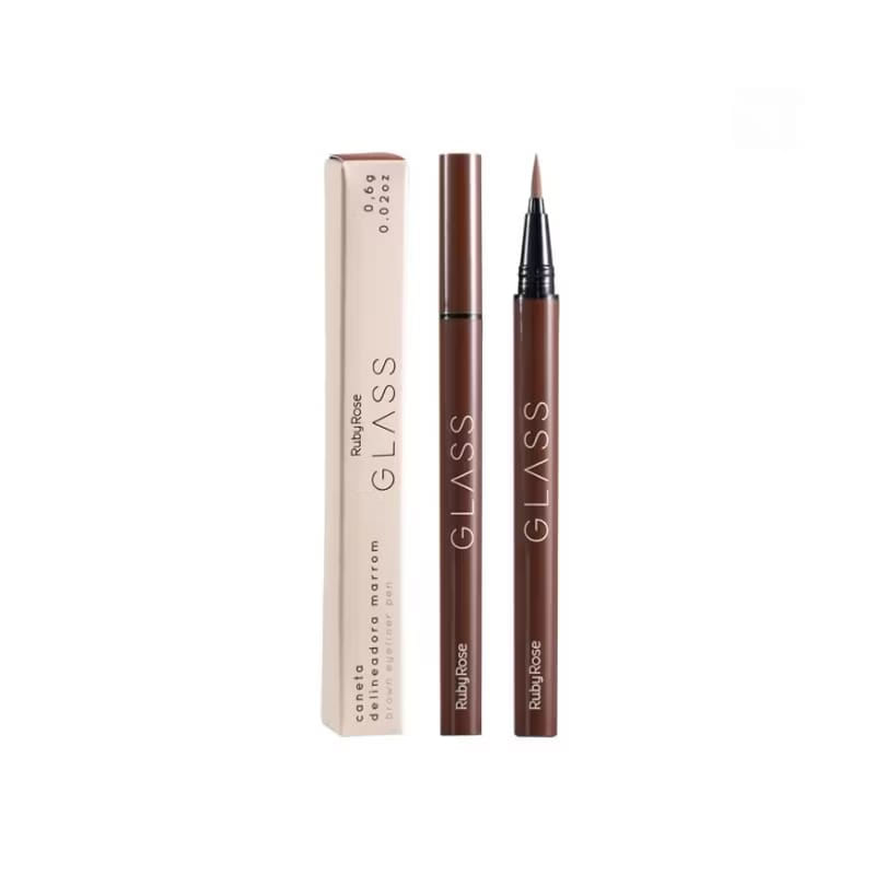 Caneta Delineadora Ruby Rose Glass Marrom Light Brown BE01 - HB527-1