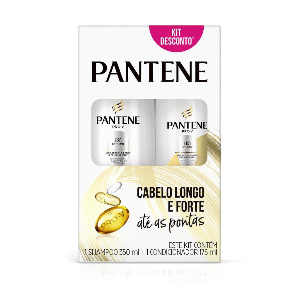 Pack Pantene Liso Extremo Shampoo 350ml + Condicionador 175ml