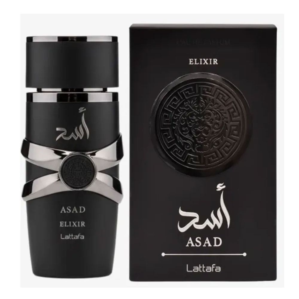 香水(男性用) Lattafa Asad Elixir 100ml EDP Perfume Asad Elixir Lattafa Masculino Eau de Parfum 100ml - Época