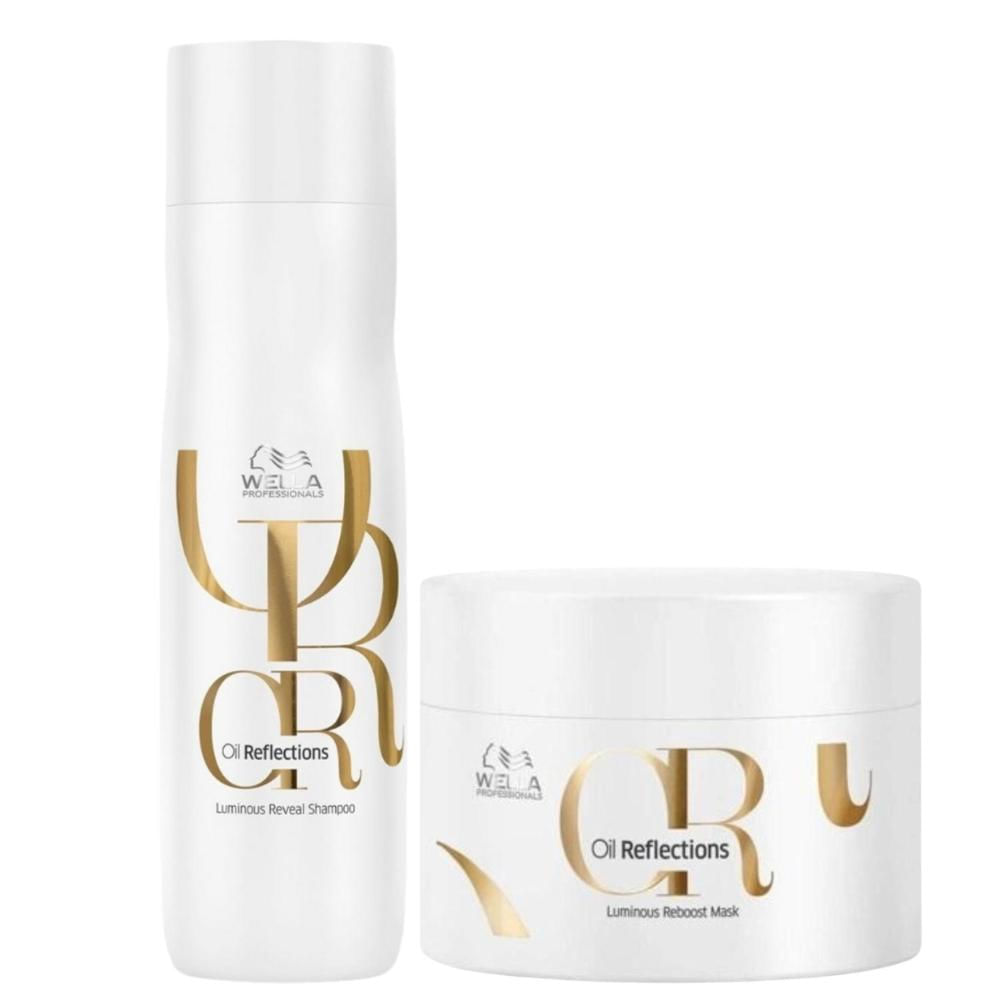 Kit Wella Oil Reflections Shampoo 250ml + Máscara 150g