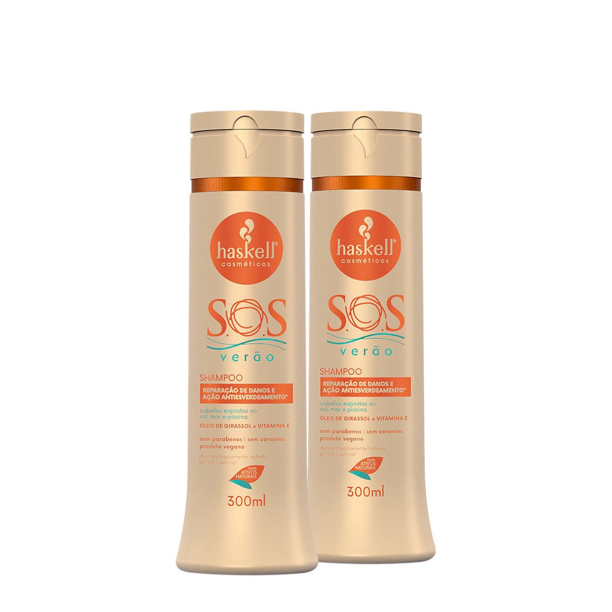 Kit Haskell S.O.S Verão Pós Sol Shampoo Extra (2 unidades)