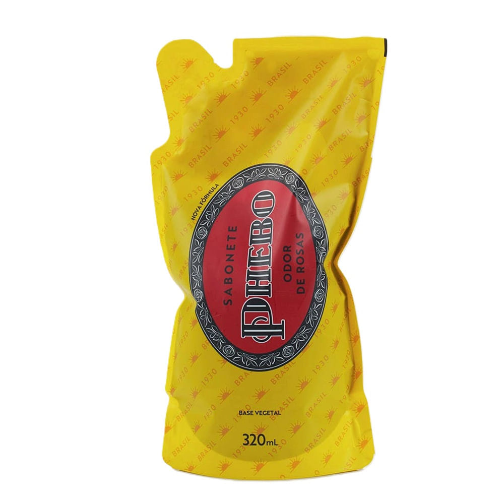 Refil Sabonete Líquido Phebo Odor de Rosas 320ml