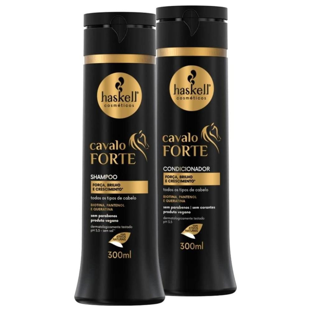 Kit Cavalo Forte Haskell Shampoo + Condicionador 300ml