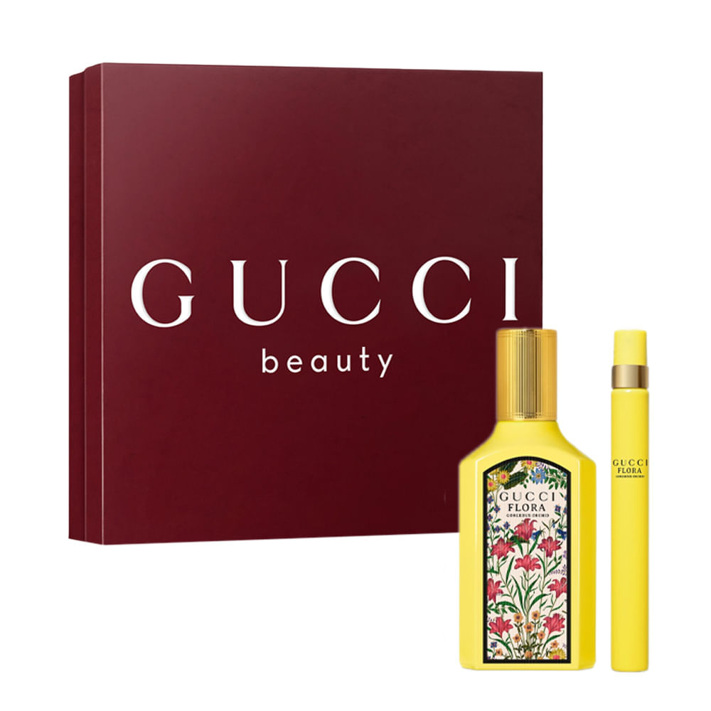 香水(女性用) GUCCI FLORA GORGEOUS ORCHID 50ml Kit Gucci Flora Gorgeous Orchid Feminino - Edp 50ml + Travel Size