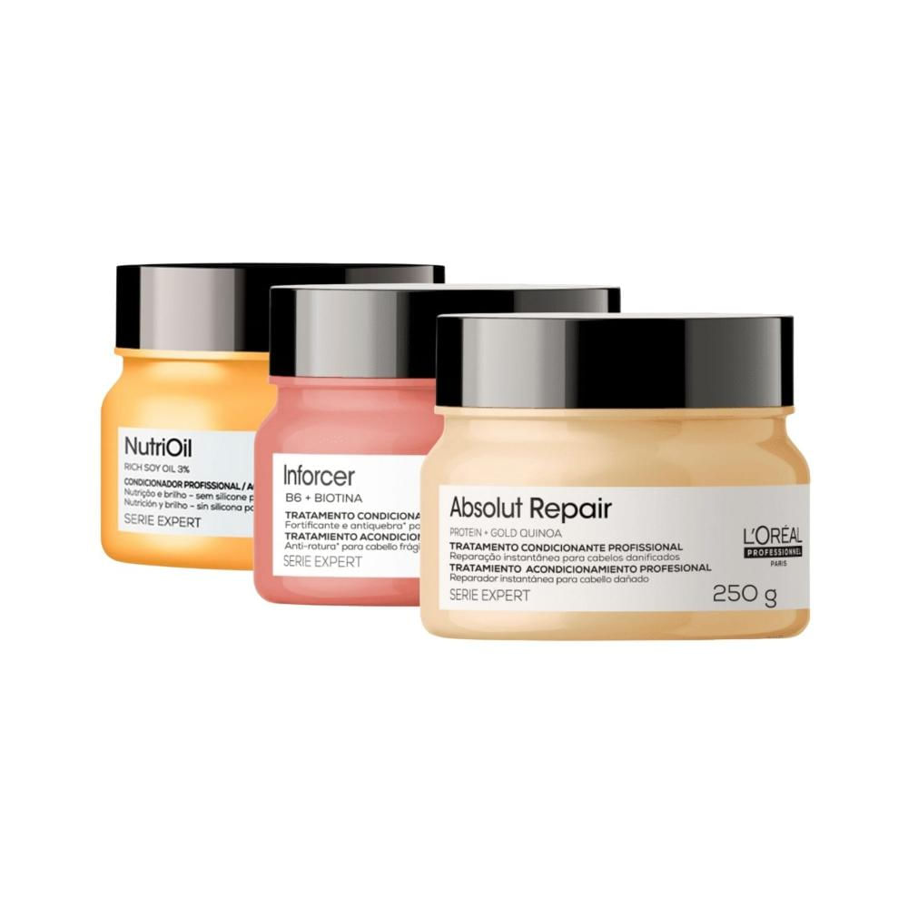 L'Oréal Expert Kit Cronograma Capilar Máscaras 250g