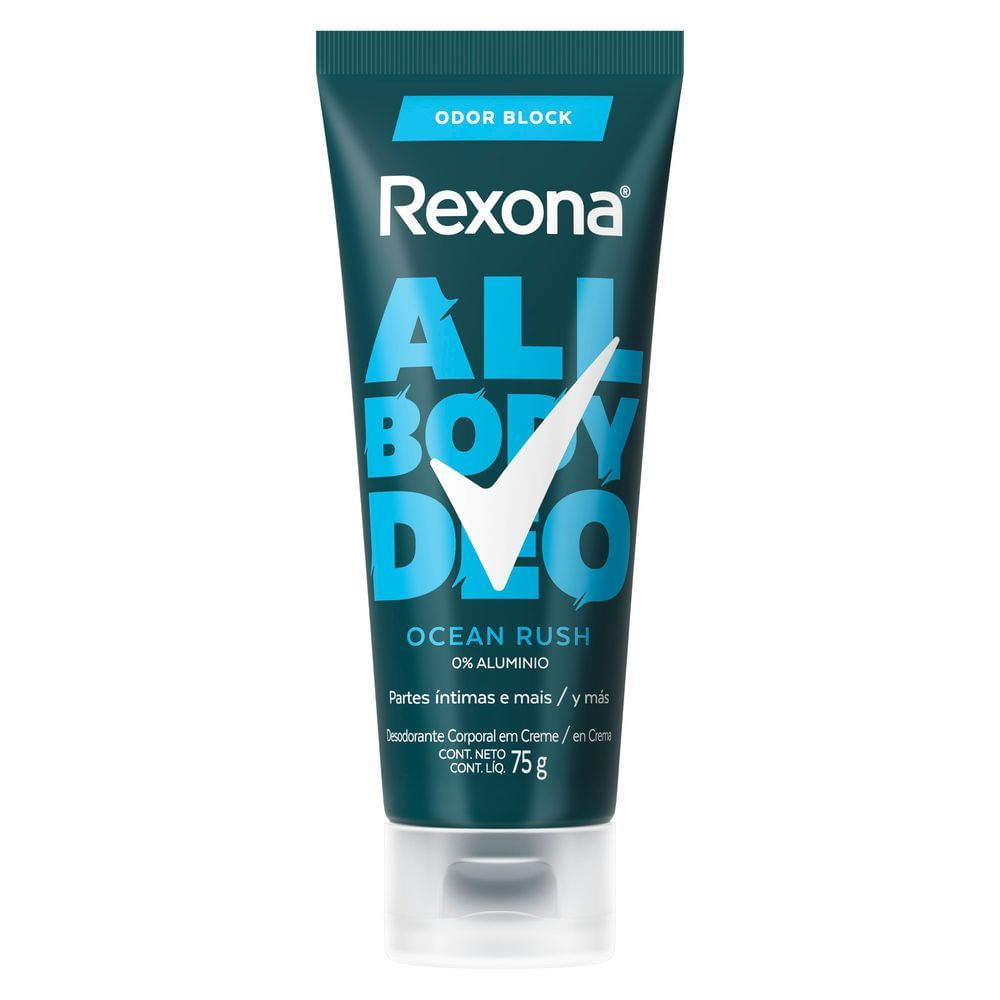 Desodorante Corporal Rexona Creme All Body Deo Ocean Rush 75g