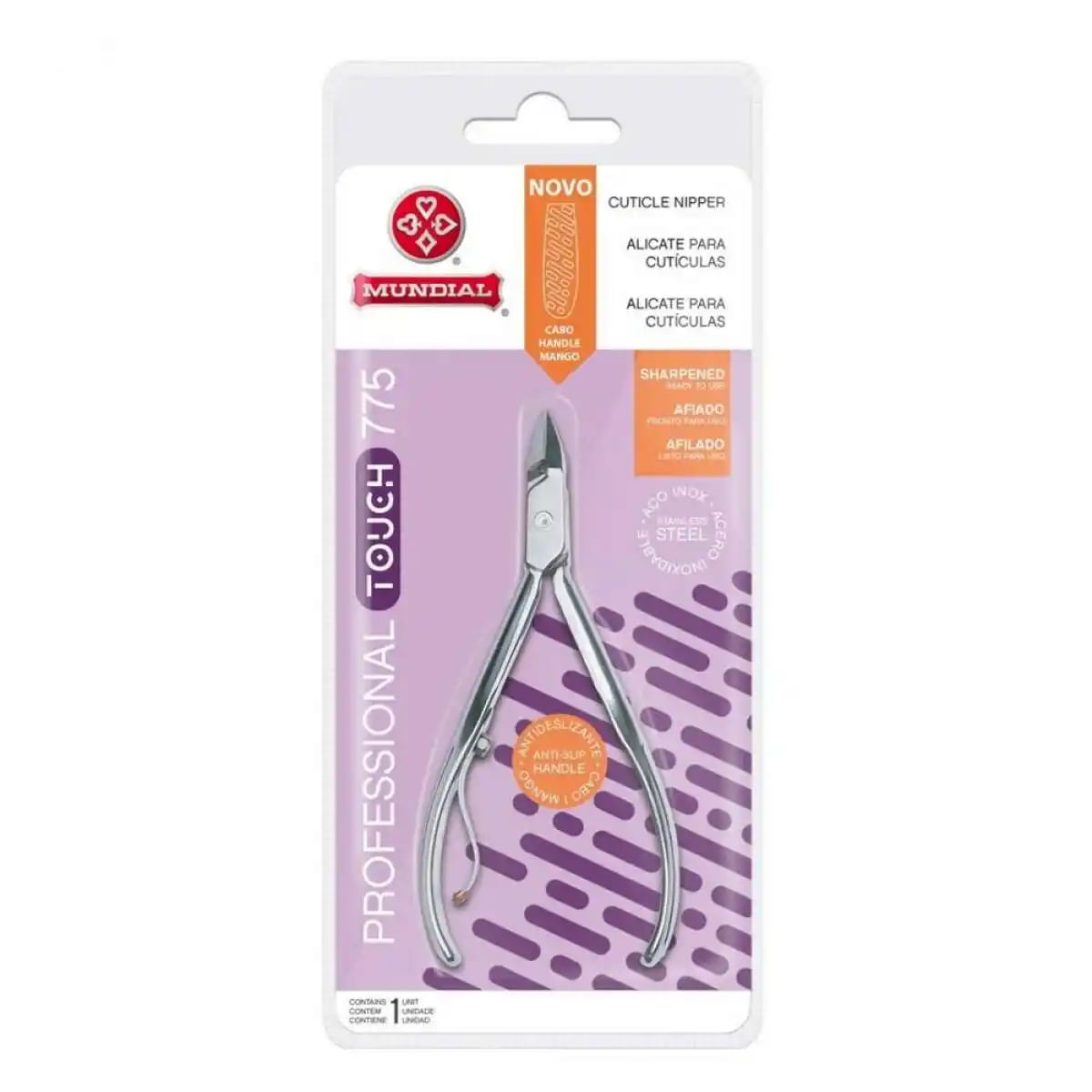 Alicate para Cutícula Touch Inox Profissional Mundial