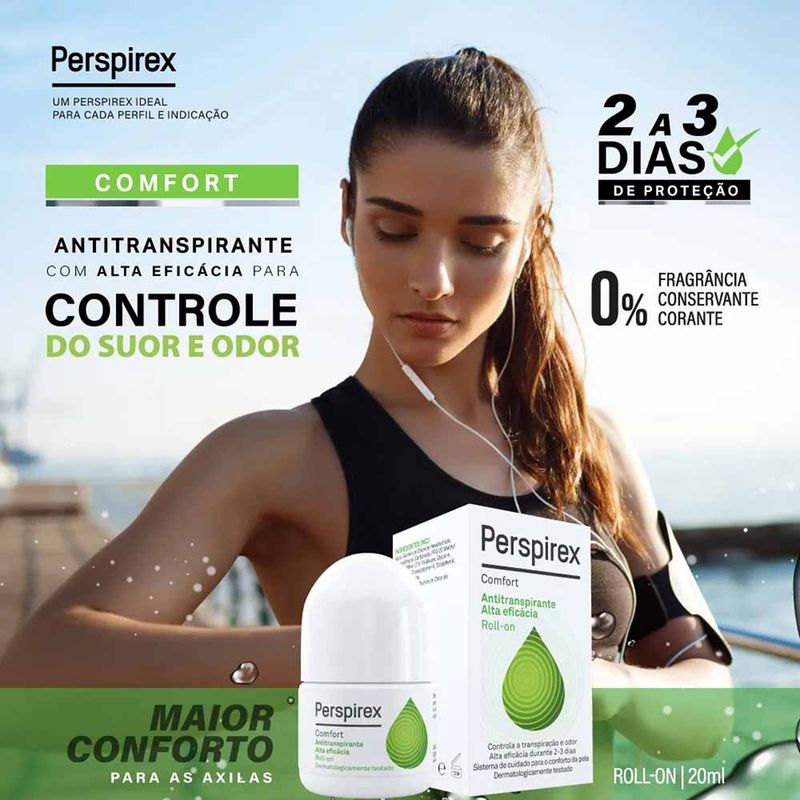 Desodorante Roll On Perspirex - Comfort Roll-on - Época Cosméticos